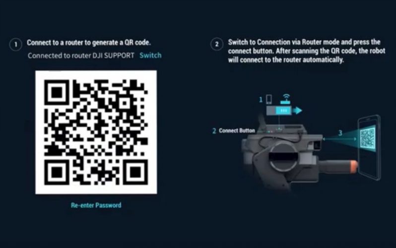 come connettere robomaster s1 all app-video