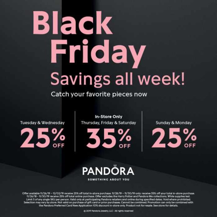 Pandora Black Friday sale 2023
